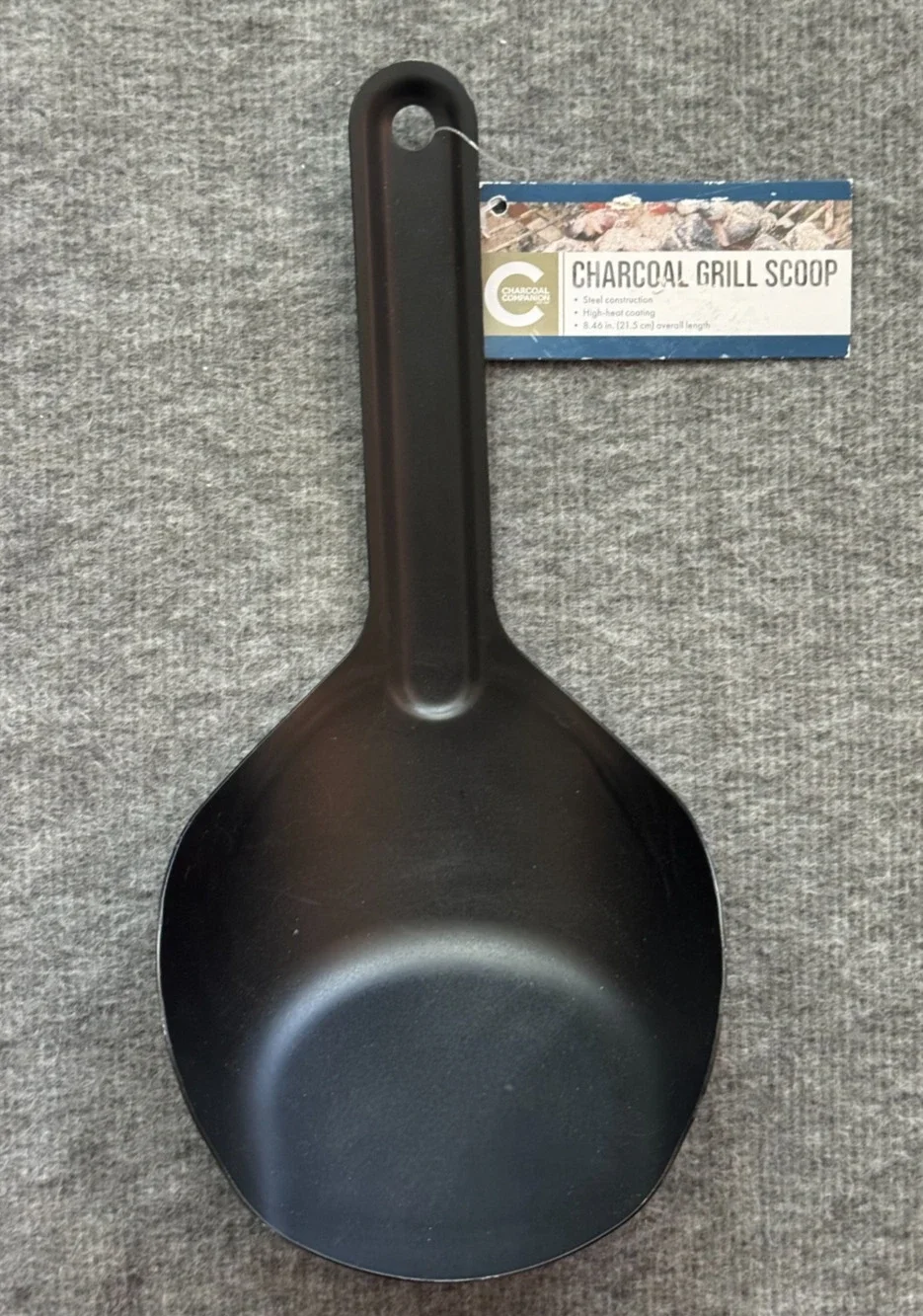 Charcoal Companion Charcoal Grill Scoop - Steel - High Heat Coating - 8.5